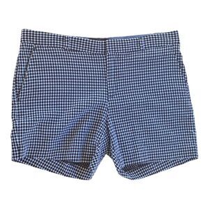 Banana Republic Tailored Jacquard Shorts size 10 Chinos 100% Cotton Black White